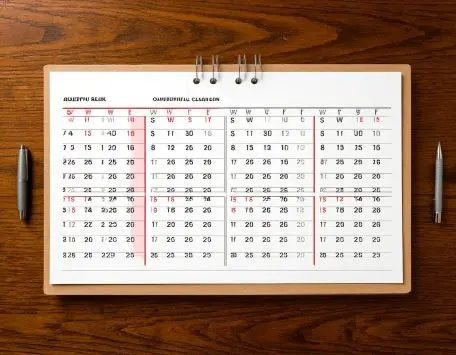 Перекидной календарь на пружине